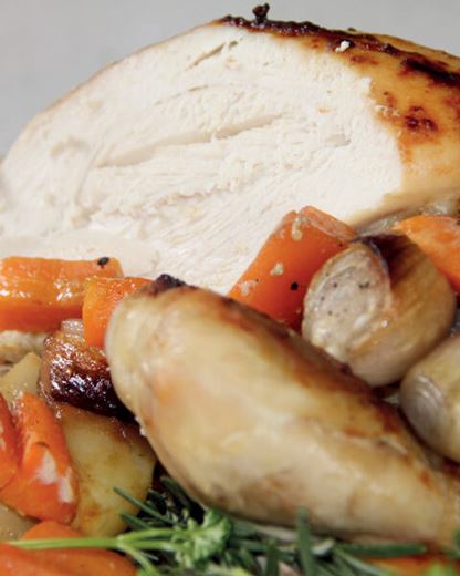 Roast Chicken & Rosemary Vegetables