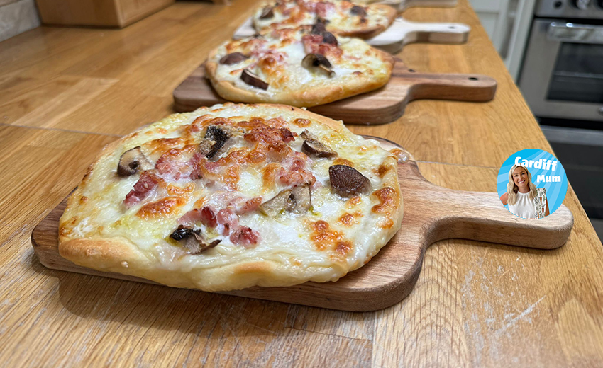 ‘Carbonara’ Pizzas