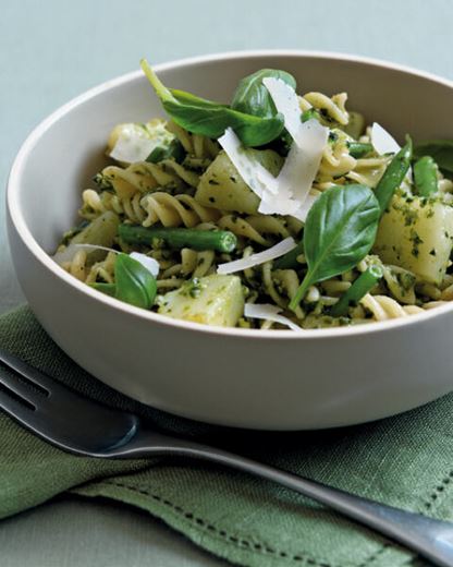 Pesto Style Salad with Fusilli Pasta