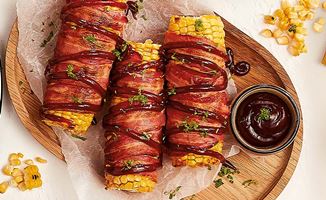 Bacon Wrapped Corn on the Cob Recipe