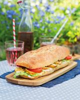 Roast Chicken Cajun Baguette