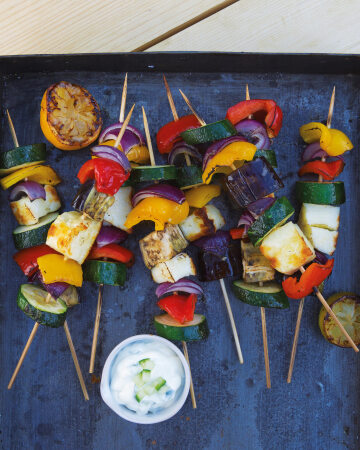 BBQ Vegetable Kebabs